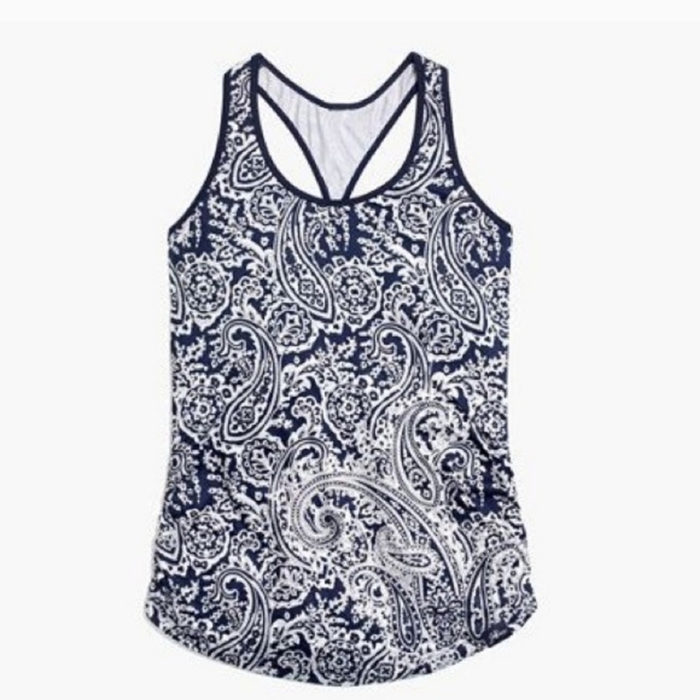 New balance X jcrew paisley tank